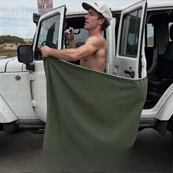 Toalla de playa portátil con imán magnético para exteriores y baño