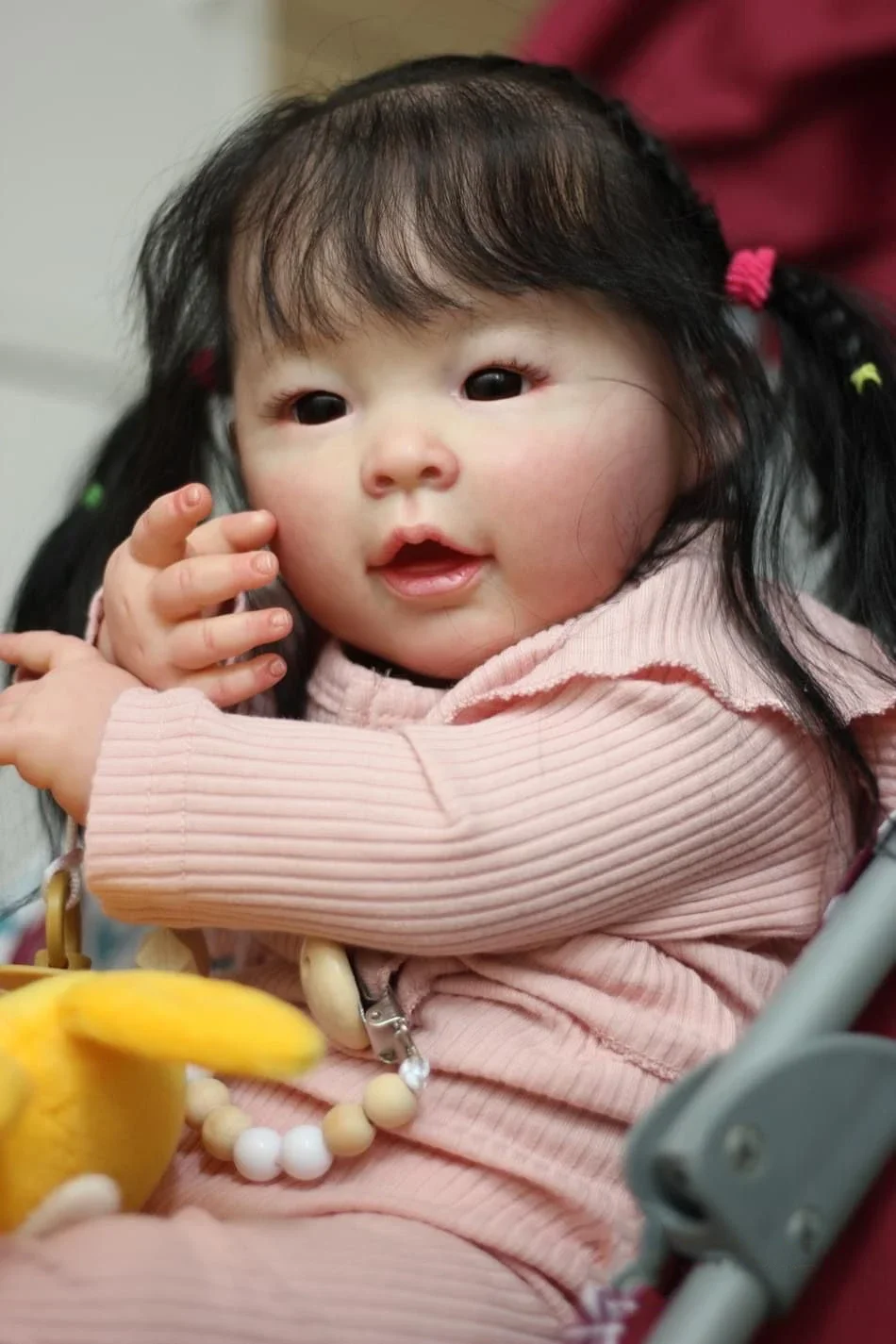 Muñeca Reborn realista para bebé – Piel 3D tacto suave pelo raíz - imagen 3
