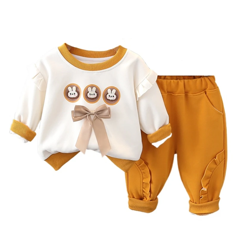 Conjunto otoñal para bebé: camiseta de manga larga, pantalón suave - imagen 5