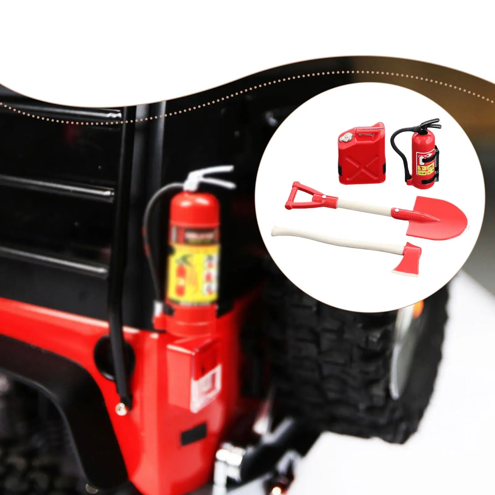 Accesorios para coche teledirigido RC – Decoración simulación fácil - imagen 4