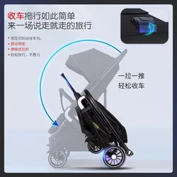 Carrito paraguas con ruedas plegable de uso diario