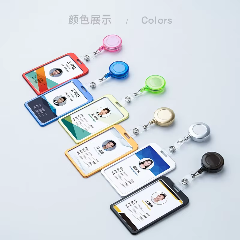 Portatarjetas retráctil con clip – Funda para tarjetas - imagen 3
