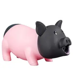 Juguete para perros cerdo gordo chirriante con sonido y ventilación