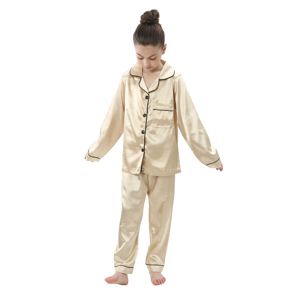Pijama de satén tipo camisón para bebé, cómodo al dormir de noche - imagen 4