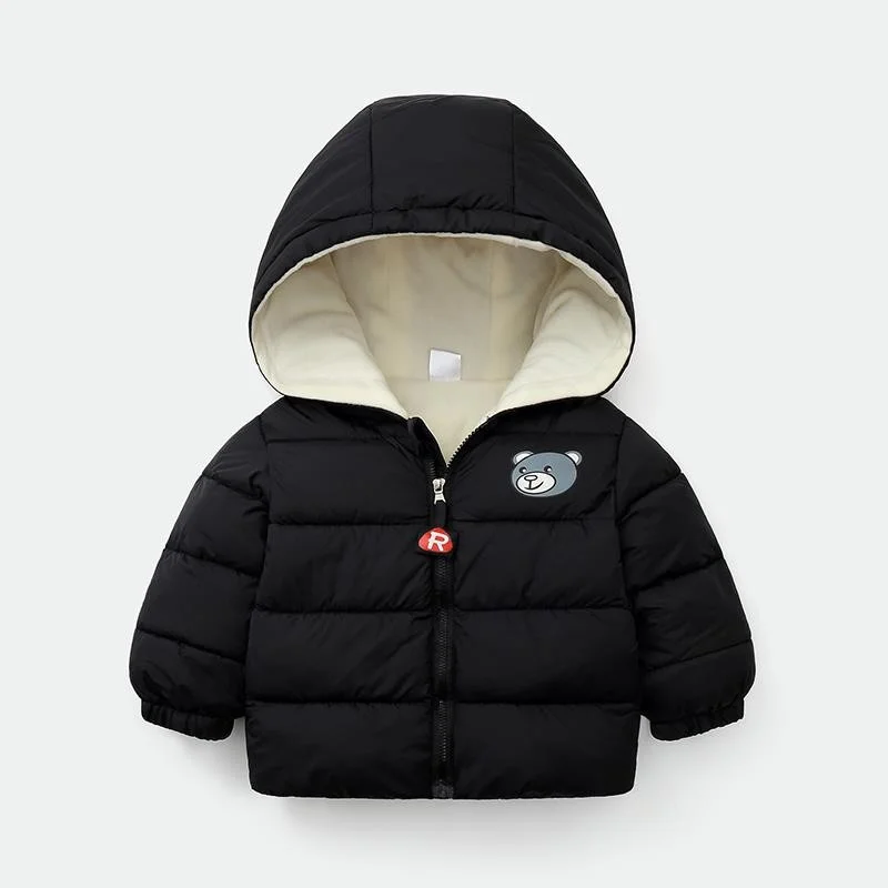 Abrigo acolchado de algodón con capucha para niños en invierno - imagen 3