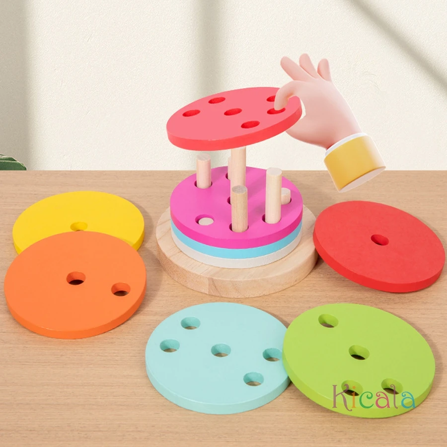Cilindros coloridos para encajar con precisión