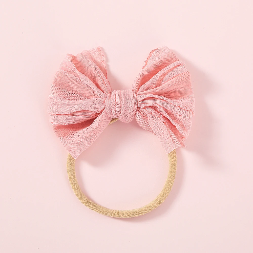 Diadema lazo para bebé y niño - Turbante elástico de nylon suave - imagen 4
