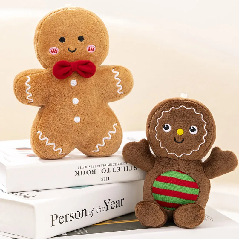 Cojín navideño con diseño de Santa y muñeco de nieve