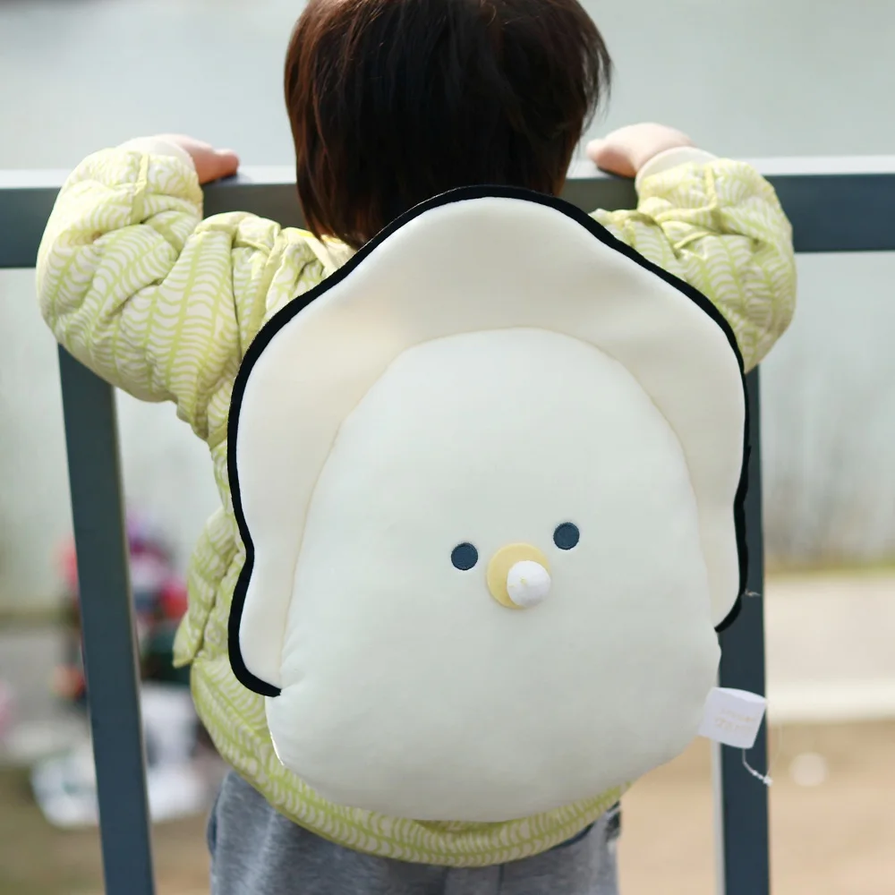 Mochila ostra de felpa suave con bolsillo para niños - imagen 2