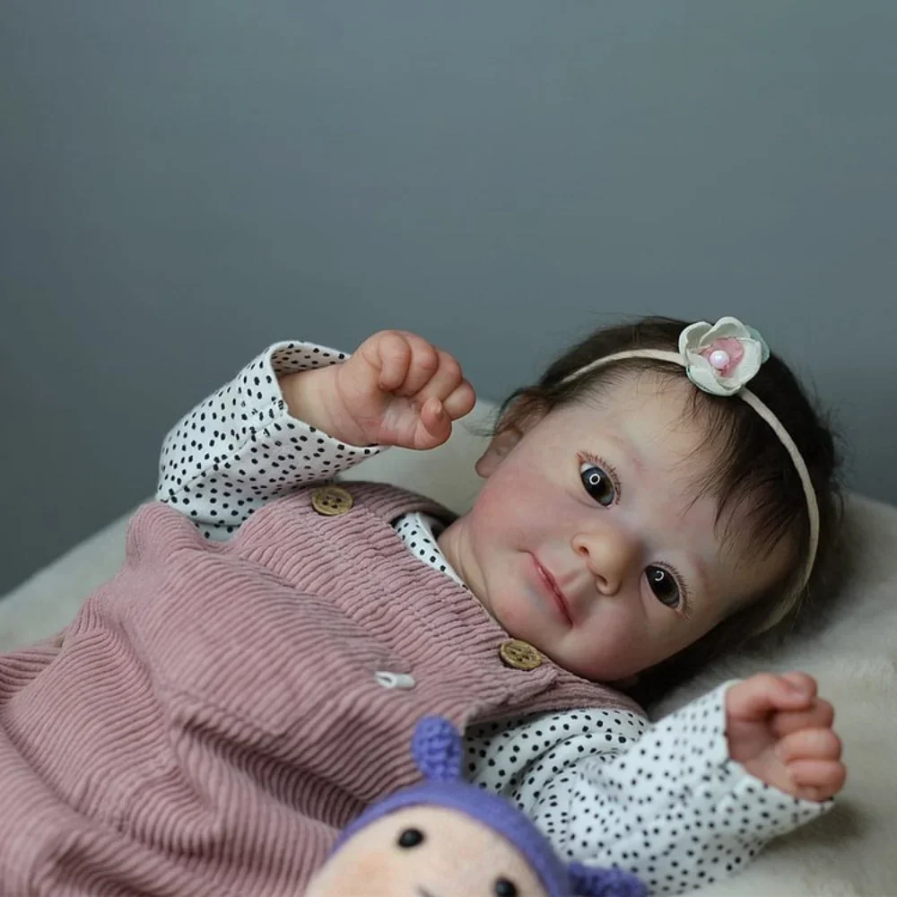 Felicia – Muñeca reborn de silicona realista 49 cm