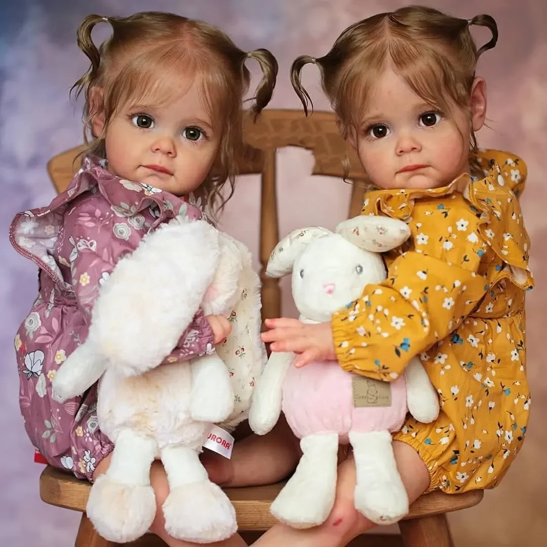 Muñeca reborn Maggie recién nacida artesanal de pelo enraizado 3D - imagen 2