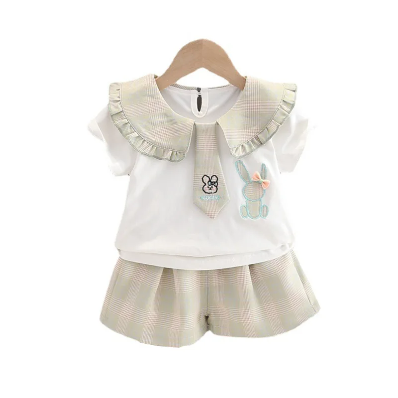 Conjunto algodón bebé niño – Camiseta manga corta y pantalón corto