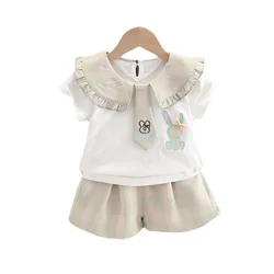 Conjunto algodón bebé niño – Camiseta manga corta y pantalón corto