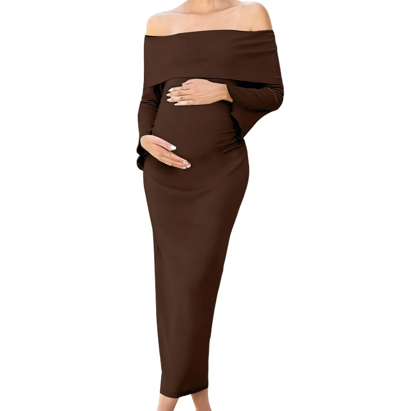 Look de maternidad con manga larga