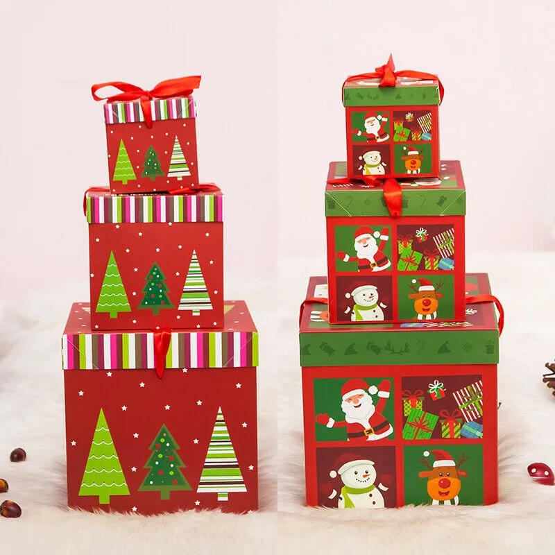 Cajas de regalo plegables personalizadas para Navidad infantil - imagen 2