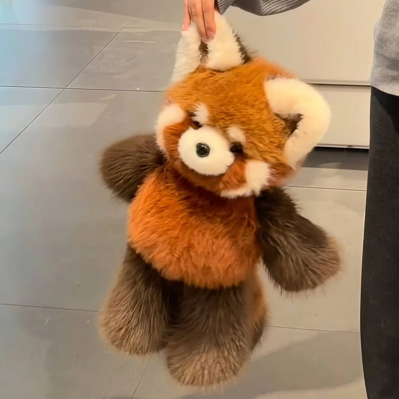 Peluche de mapache rojo abrazable