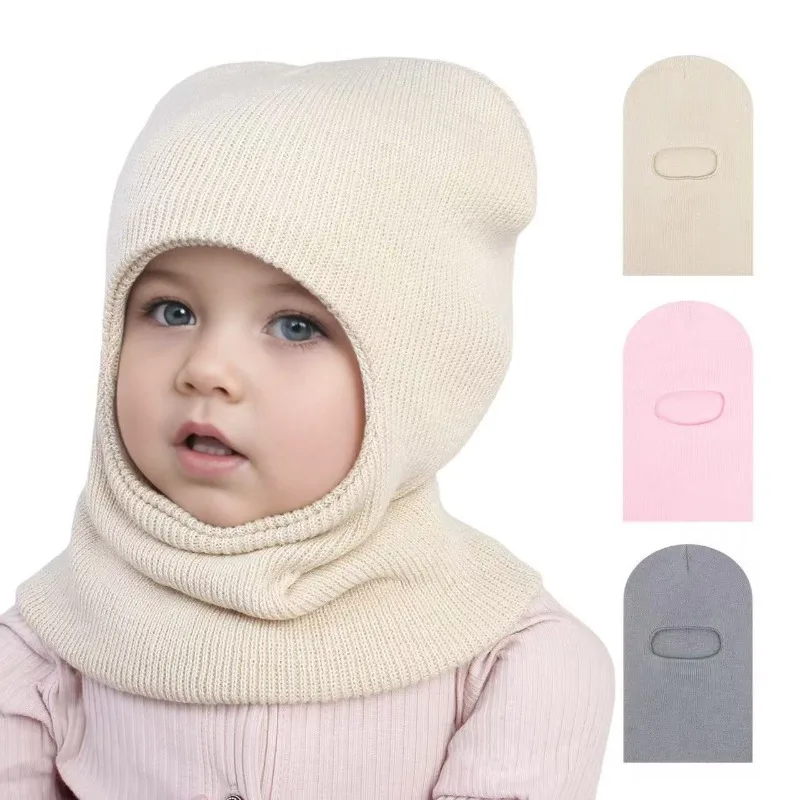 Gorro de invierno de punto con forro polar térmico para bebé - imagen 4