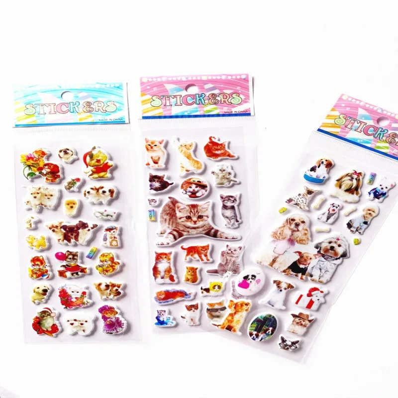 Pegatinas 3D con relieve de animales para decorar álbumes y regalos infantiles - imagen 2