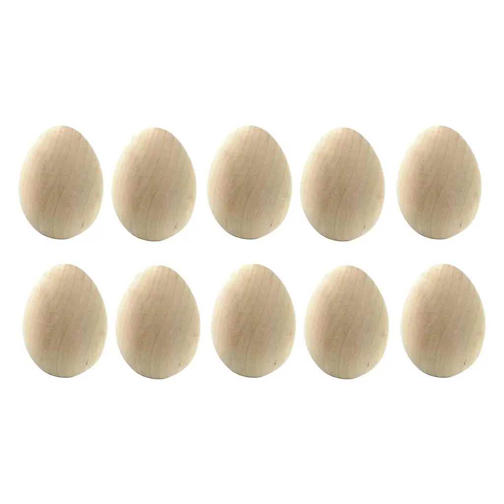 Huevos de madera para manualidades infantiles de Pascua - imagen 3