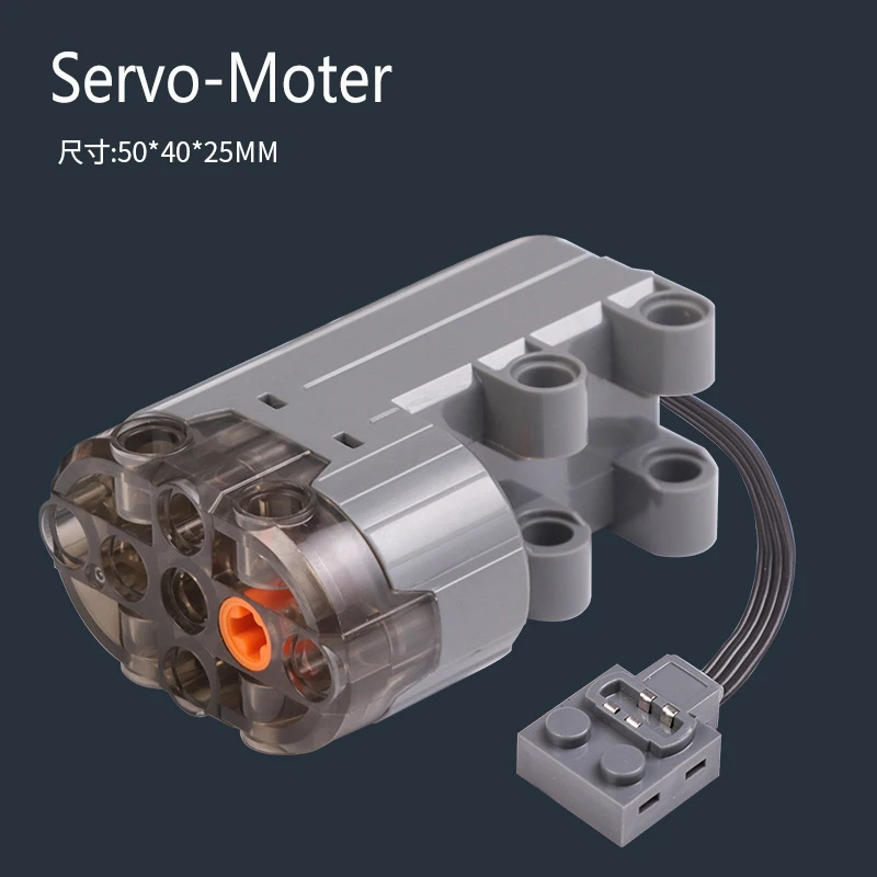 Vista interna de los componentes del servomotor