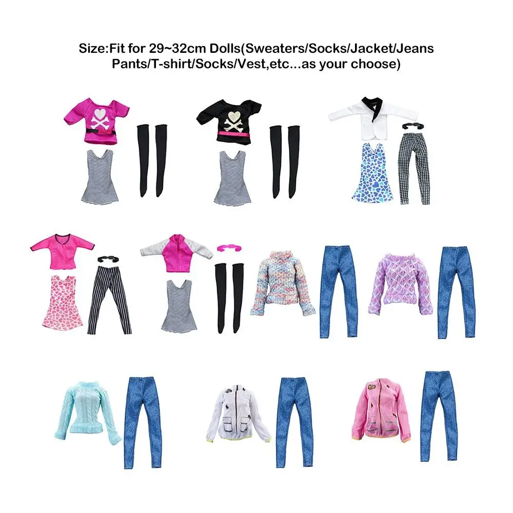 Conjunto completo de ropa casual para muñeca de 1/6