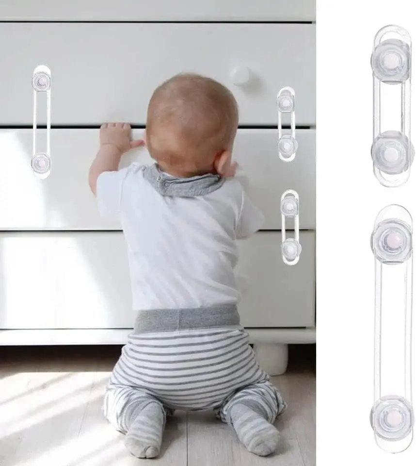 Cerraduras de seguridad adhesivas sin tornillos para niños - imagen 2