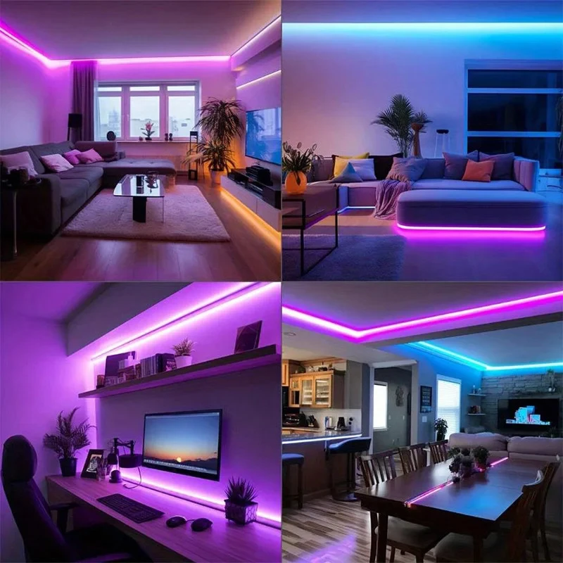Tira LED RGB con control por app y cinta autoadhesiva USB - imagen 4