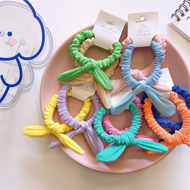 Coleteros con orejas de conejo para el pelo infantil - imagen 4