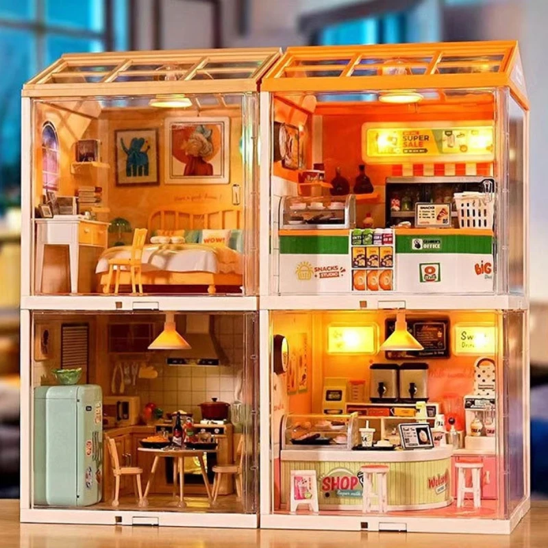 Rompecabezas de manualidades con hamburguesa LED para niños - imagen 3