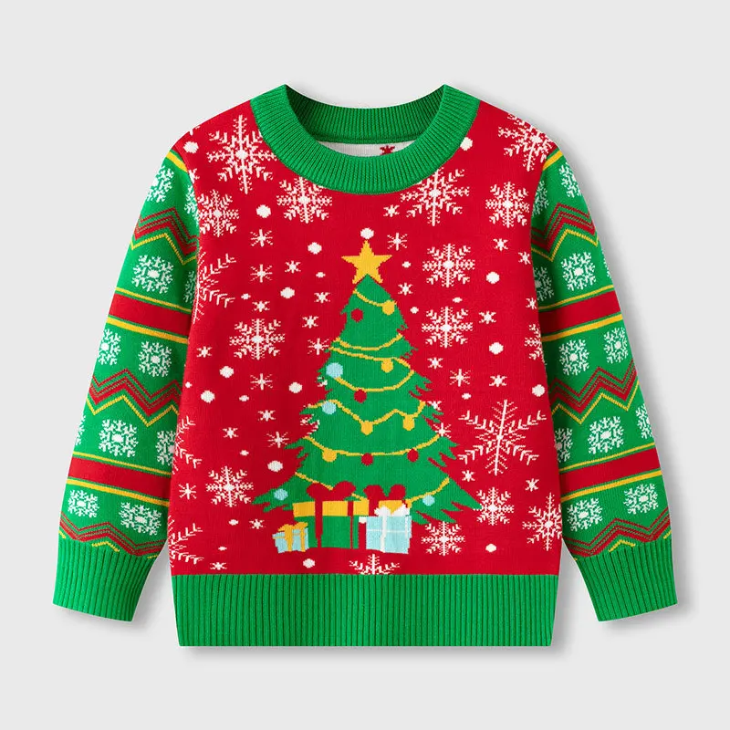 Jersey de invierno para niños con cuello redondo y manga larga - imagen 3