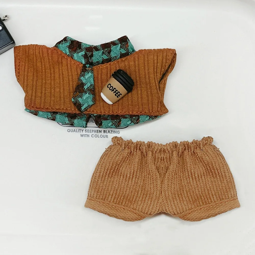 Uniforme escolar para muñecas de algodón con chaleco y corbata - imagen 2