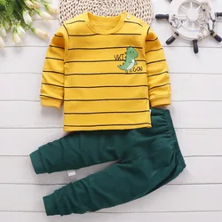 Pijama de algodón de manga larga para bebé – primavera y otoño