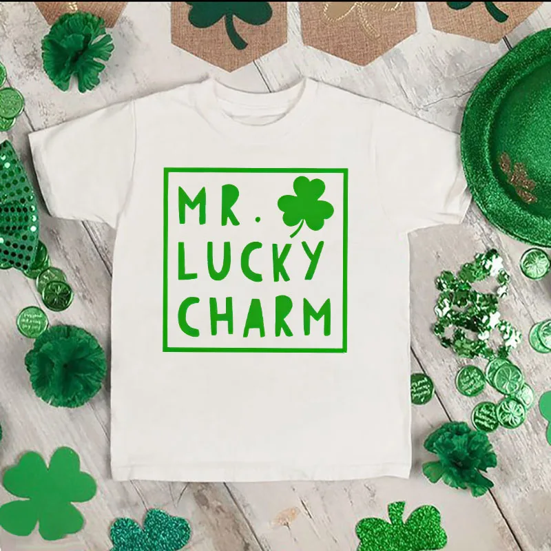 Camiseta Mr Lucky Charm día de San Patricio para niño - imagen 3