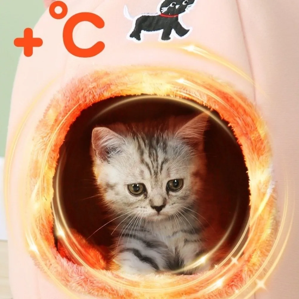 Cama semicerrada antideslizante para perros y gatos de invierno - imagen 4