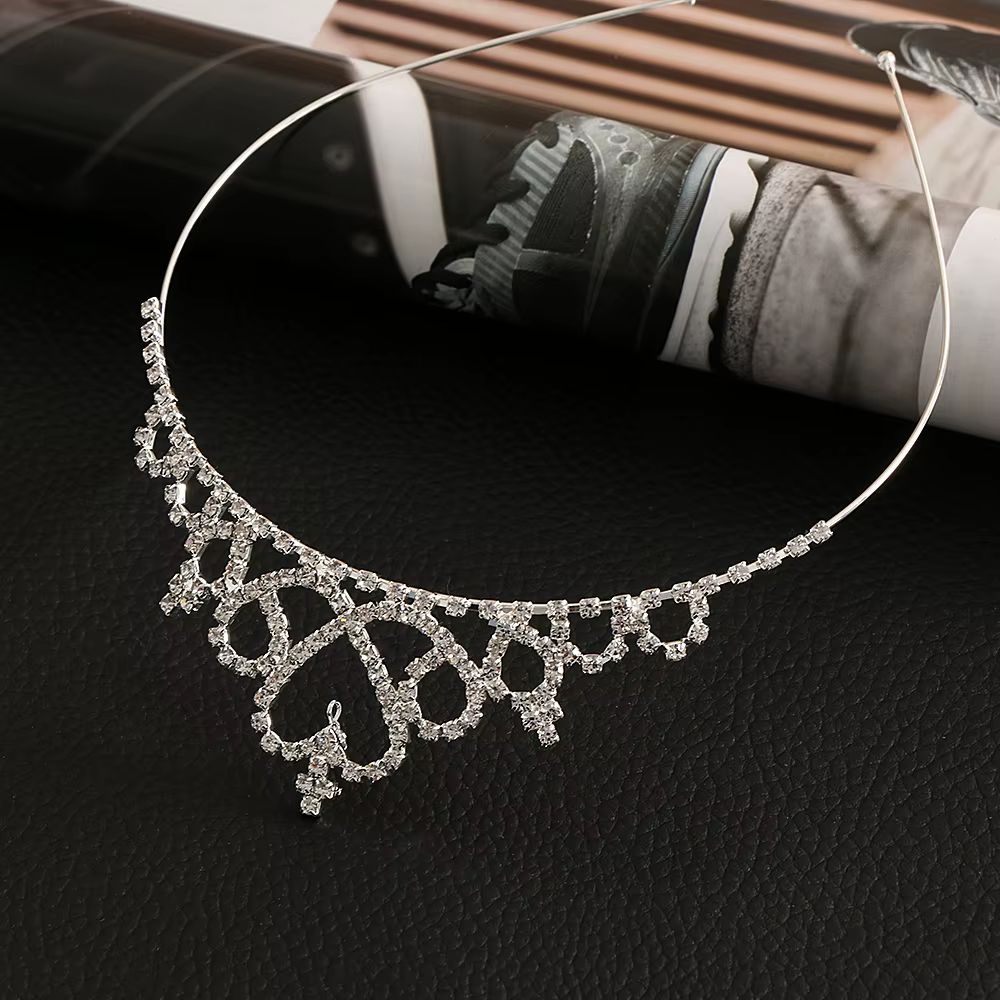 Tiara de cristal con lazos para niña - Diadema de fiesta - imagen 5