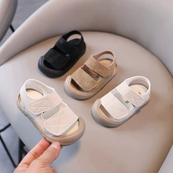 Sandalias de verano con suela suave y color liso para niños