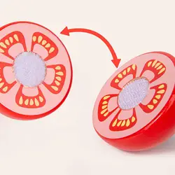Juguete de cortar frutas y verduras en madera para cocina infantil