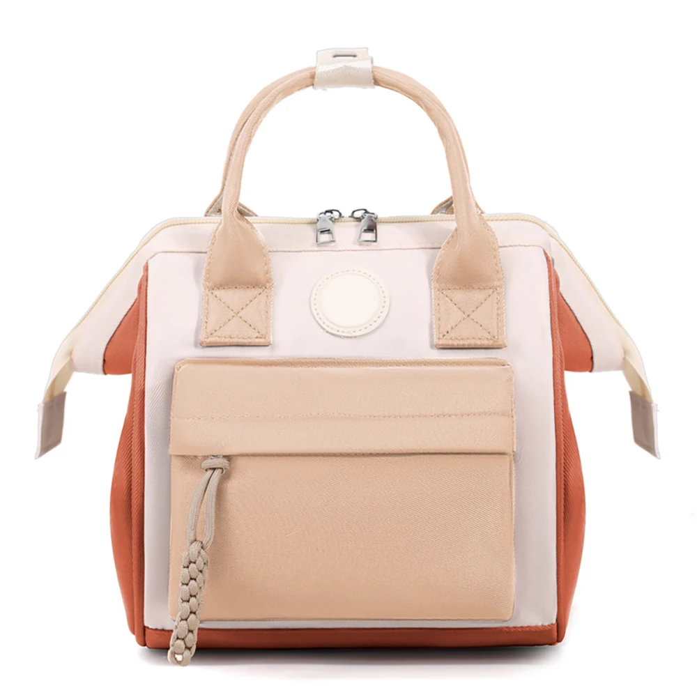 Bolsa de pañales piel beige, seca y húmeda, plegable - imagen 2