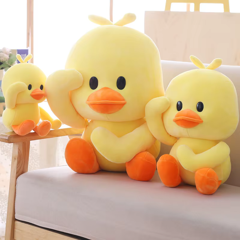 Peluche pato amarillo suave para almohada y regalo infantil - imagen 2