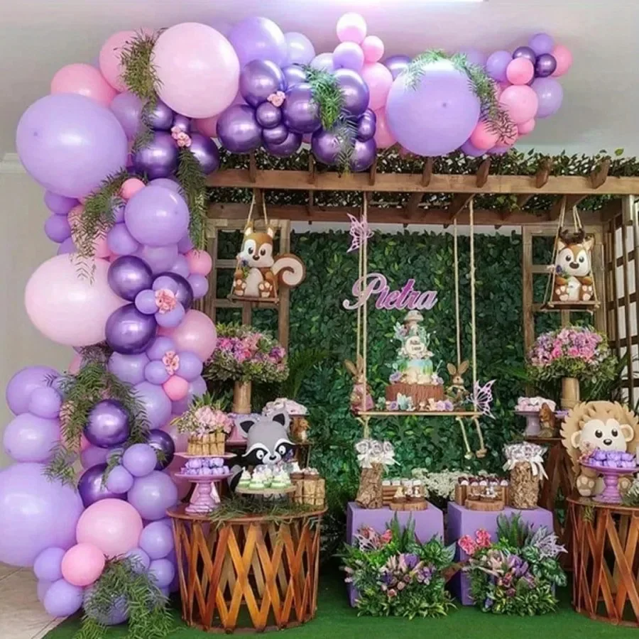 Detalle del acabado brillante de los globos