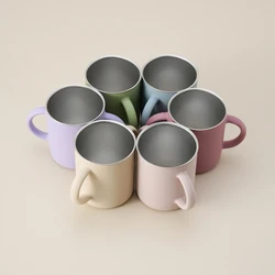 Color Kids taza de silicona para bebé con acero inoxidable desmontable