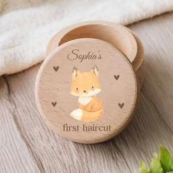 Caja de recuerdo del cordón umbilical personalizada con nombre