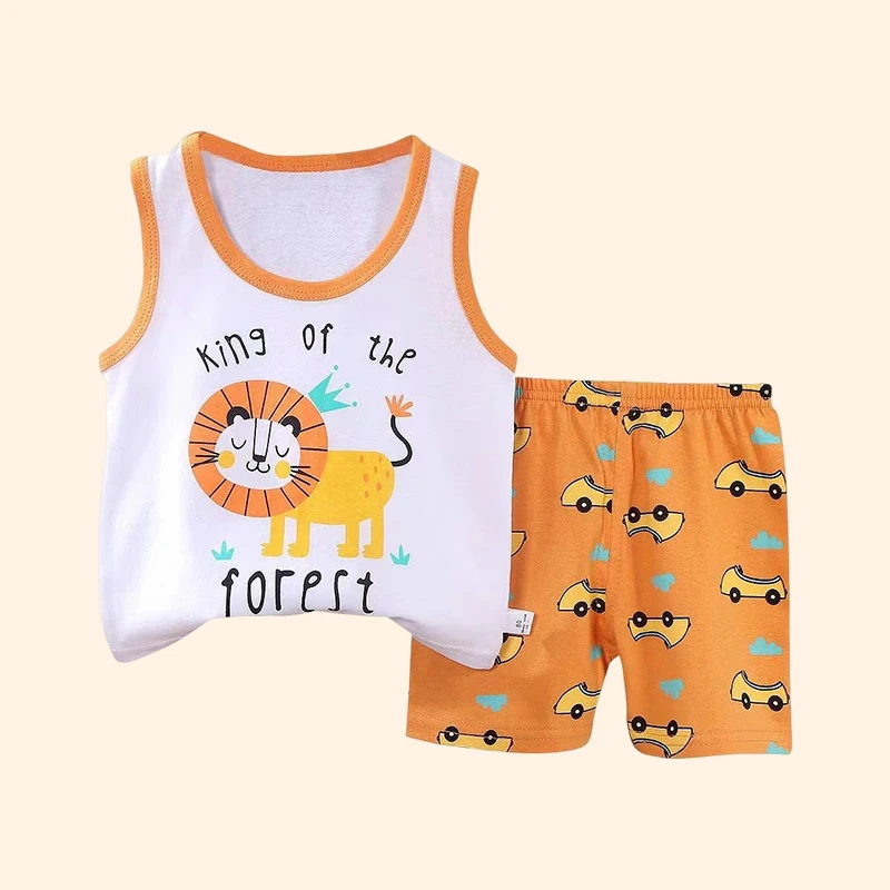 Conjunto niño chaleco y camiseta algodón verano - imagen 2