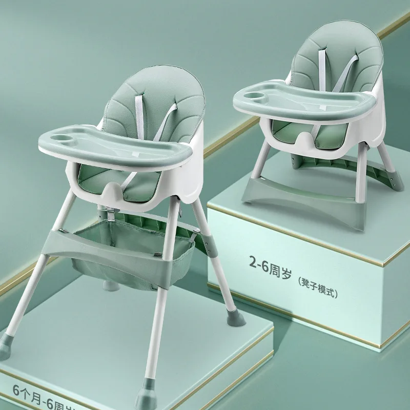 Silla de comedor ajustable desmontable en dos piezas para bebé - imagen 5