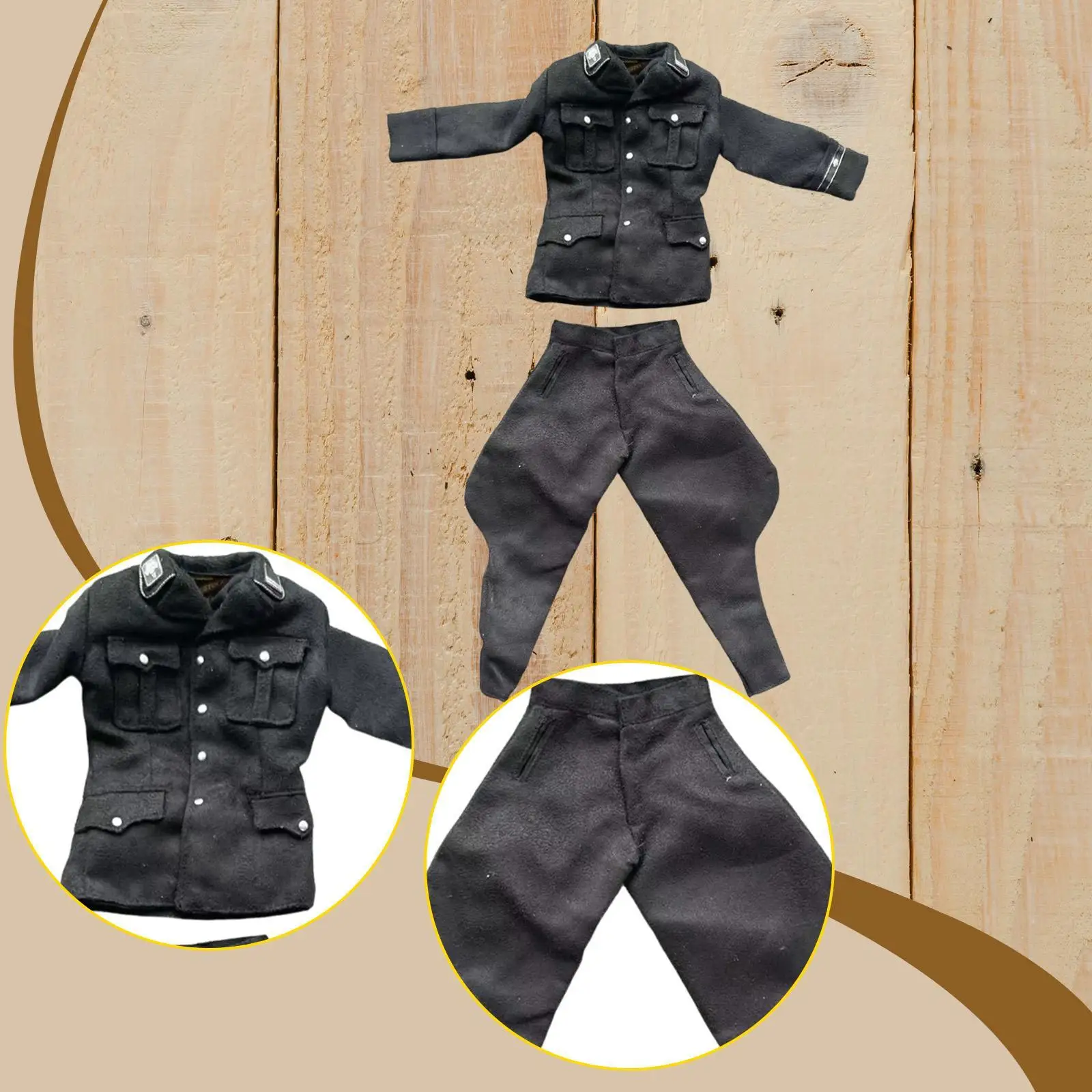 Abrigo y pantalones retro para muñeca, traje elegante de disfraz - imagen 5