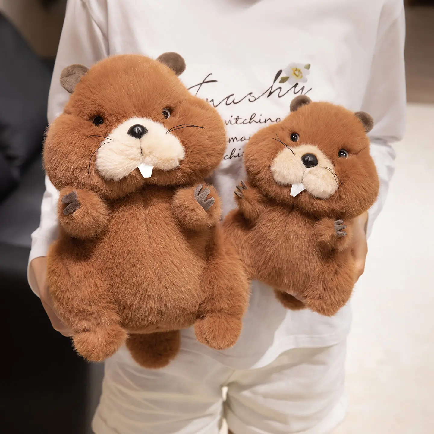 Peluche de marmota suave regordeta para regalar y decorar niños - imagen 4