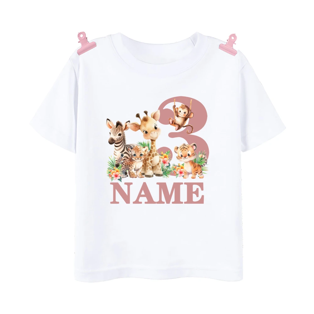 Tabla de tallas y detalles de la camiseta infantil