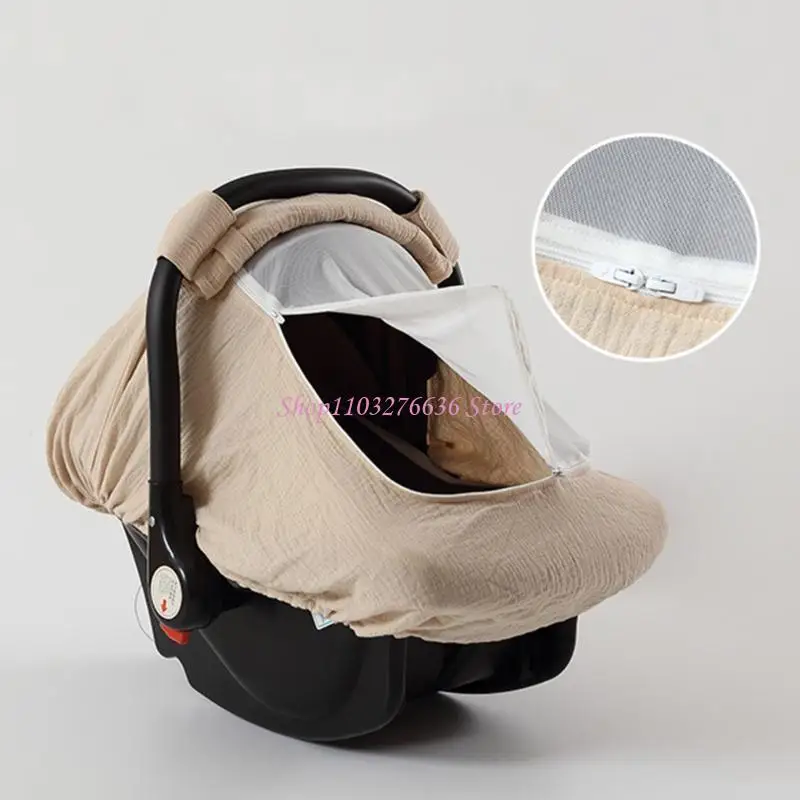 Asiento de viaje para bebé con malla transpirable y algodón suave - imagen 4