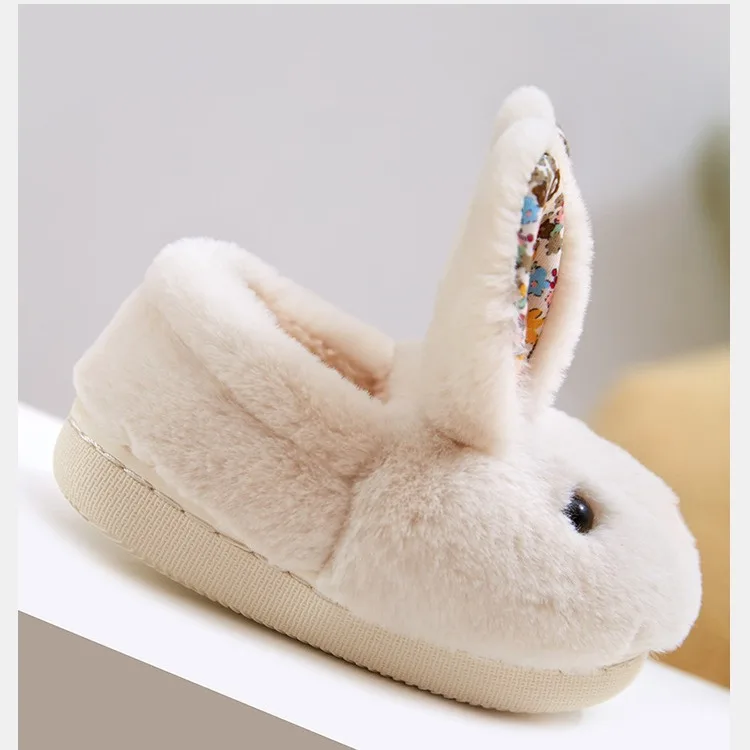 Zapatillas antideslizantes cálidas de piel para niño y niña - imagen 5