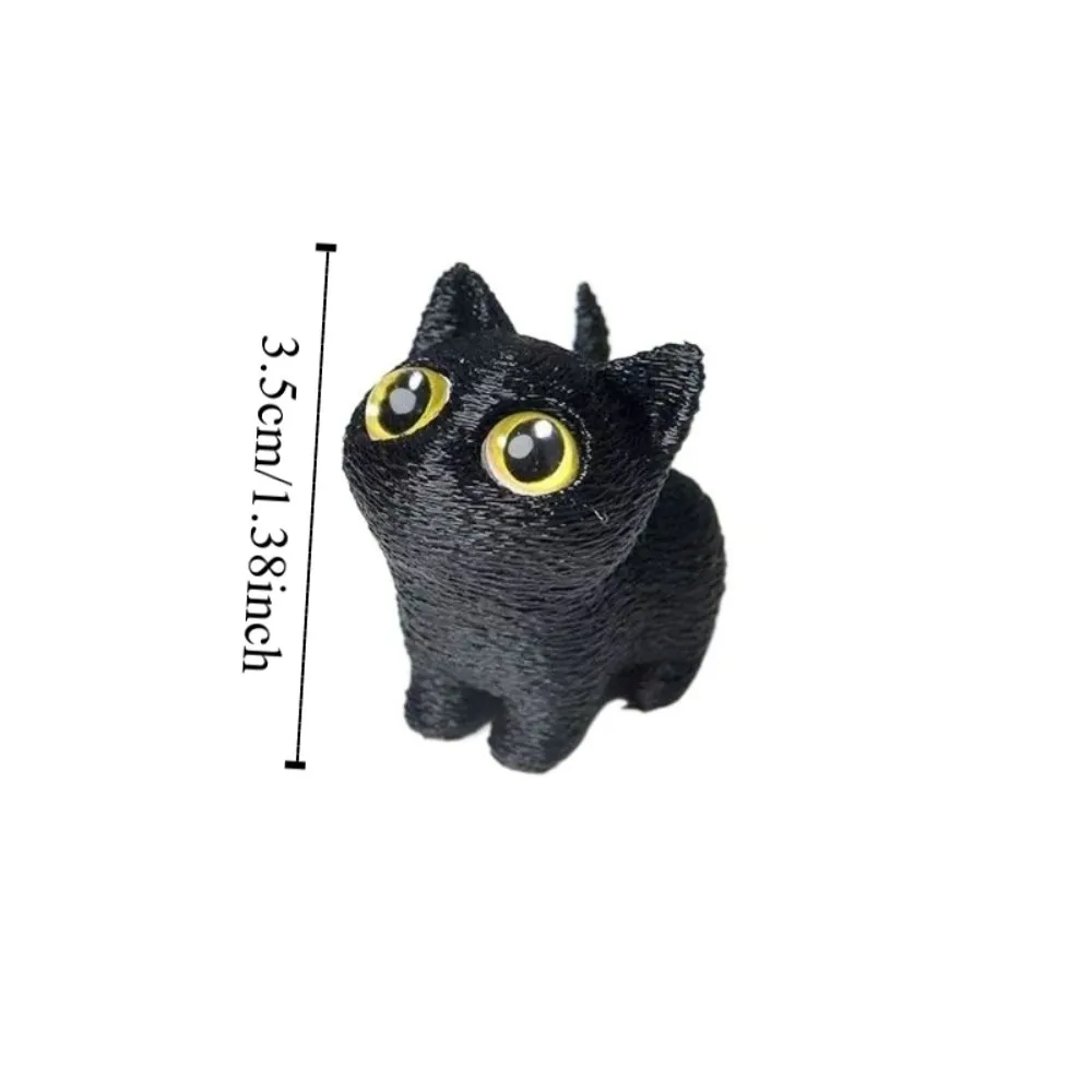 Figura de gato de Halloween artesanal 3D para coleccionar - imagen 3